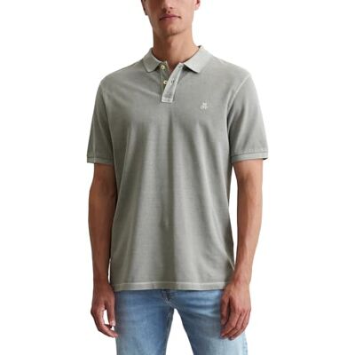 Marc O' Polo Herren Kurzarm-Poloshirt aus Bio-Baumwolle Regular Fit, Grau (Griffin), L Marc O' Polo Herren Kurzarm-Poloshirt aus Bio-Baumwolle Regular Fit, Grau (Griffin), L