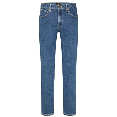 Lee Brooklyn Straight Herren Jeans, Mid Stonewash, 36W / 32L Lee Brooklyn Straight Herren Jeans, Mid Stonewash, 36W / 32L
