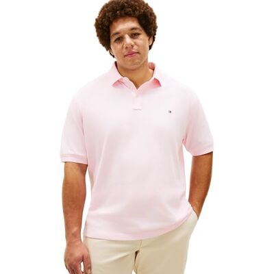 Tommy Hilfiger Herren Poloshirt Kurzarm Regular Fit, Rosa (Pink Lily), 5XLT Tommy Hilfiger Herren Poloshirt Kurzarm Regular Fit, Rosa (Pink Lily), 5XLT