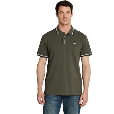 TOM TAILOR Herren 1051820 Poloshirt, 26543-Deep Leaf Green, Large TOM TAILOR Herren 1051820 Poloshirt, 26543-Deep Leaf Green, Large