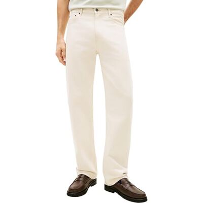 Tommy Hilfiger Herren Jeans Hose River Relaxed Fit, Weiß (Ecru), 31W/32L Tommy Hilfiger Herren Jeans Hose River Relaxed Fit, Weiß (Ecru), 31W/32L