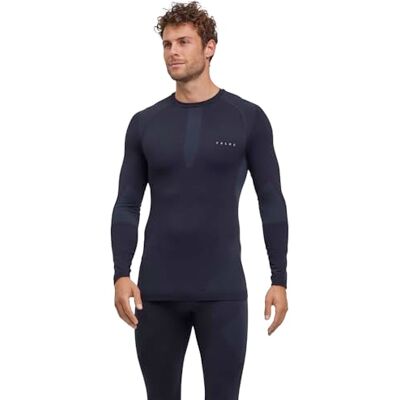 FALKE Herren Baselayer-Shirt Warm Round Neck M L/s Sh Funktionsmaterial schnelltrocknend 1 Stück, Schwarz Black 3000, XXL FALKE Herren Baselayer-Shirt Warm Round Neck M L/s Sh Funktionsmaterial schnelltrocknend 1 Stück, Schwarz Black 3000, XXL