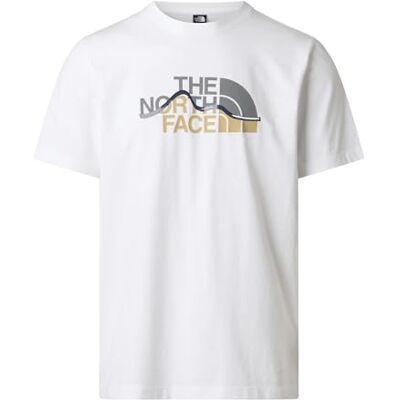 THE NORTH FACE Mountain Line normal geschnittenes T-Shirt mit Grafik für Herren TNF White, L THE NORTH FACE Mountain Line normal geschnittenes T-Shirt mit Grafik für Herren TNF White, L
