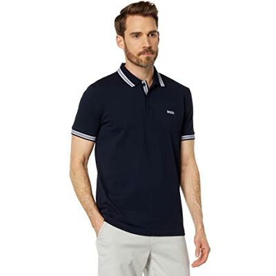 Boss Herren Paddy Poloshirt Polohemd, Marineblau, L Boss Herren Paddy Poloshirt Polohemd, Marineblau, L