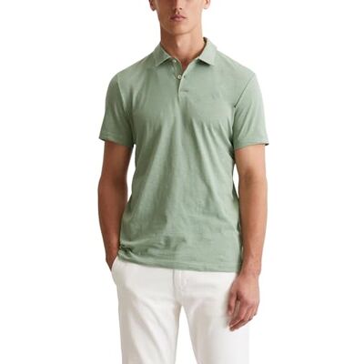 Marc O' Polo Herren Kurzarm-Poloshirt aus Bio-Baumwolle Shaped Fit, Grün (Luscious Moss), 3XL Marc O' Polo Herren Kurzarm-Poloshirt aus Bio-Baumwolle Shaped Fit, Grün (Luscious Moss), 3XL