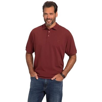 JP 1880 Herren große Größen Übergrößen Menswear L-8XL Poloshirt, Basic, Bauchfit, Piqué, XXL bis 10XL dunkel kirschrot 8XL 712617349-8XL JP 1880 Herren große Größen Übergrößen Menswear L-8XL Poloshirt, Basic, Bauchfit, Piqué, XXL bis 10XL dunkel kirschrot 8XL 712617349-8XL