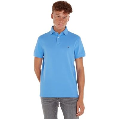 Tommy Hilfiger Herren Poloshirt Kurzarm 1985 Regular Fit, Blau (Blue Spell), XXL Tommy Hilfiger Herren Poloshirt Kurzarm 1985 Regular Fit, Blau (Blue Spell), XXL