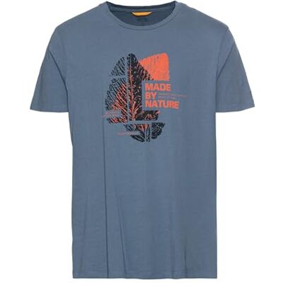 camel active Herren T-Shirt mit Print aus nachhaltigem Organic Cotton Denim Blau, menswear-3XL camel active Herren T-Shirt mit Print aus nachhaltigem Organic Cotton Denim Blau, menswear-3XL