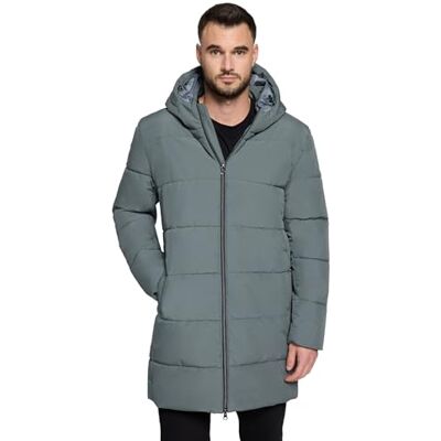 VOICE leichte Winterjacke Herren mit Kapuze – Jacke, Wasserabweisend, Warmes Innenfutter, S, Salvia, Grün VOICE leichte Winterjacke Herren mit Kapuze – Jacke, Wasserabweisend, Warmes Innenfutter, S, Salvia, Grün