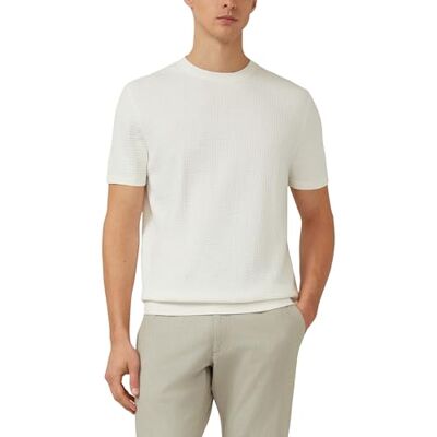 s.Oliver Gestricktes T-Shirt aus Baumwoll-Leinen-Mix s.Oliver Gestricktes T-Shirt aus Baumwoll-Leinen-Mix
