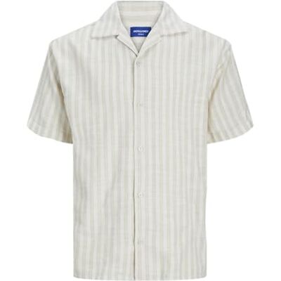 JACK & JONES Jorcoba Stripe Resort Shirt Ss Sn JACK & JONES Jorcoba Stripe Resort Shirt Ss Sn