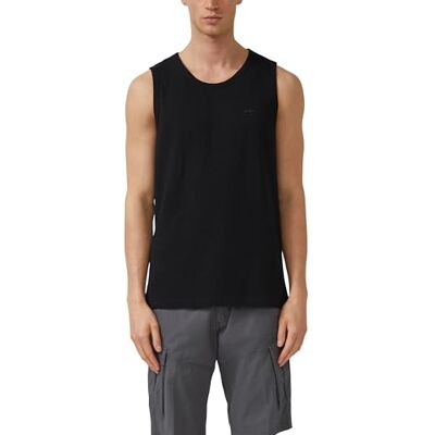 s.Oliver Tanktop mit Flammgarnstruktur und Logo-Print s.Oliver Tanktop mit Flammgarnstruktur und Logo-Print