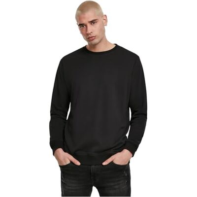 Urban Classics Herren Basic Terry Crew Black, S Urban Classics Herren Basic Terry Crew Black, S