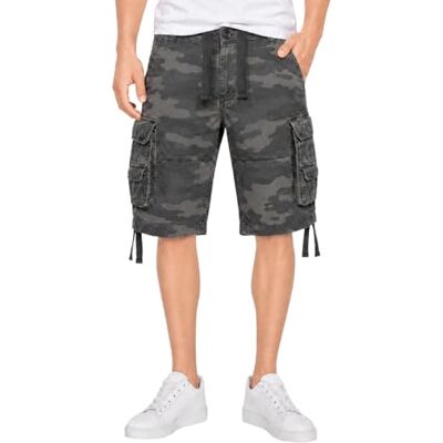 Brandit Basic Herren Cargo Short Vintage Darkcamo Gr. XXL Brandit Basic Herren Cargo Short Vintage Darkcamo Gr. XXL