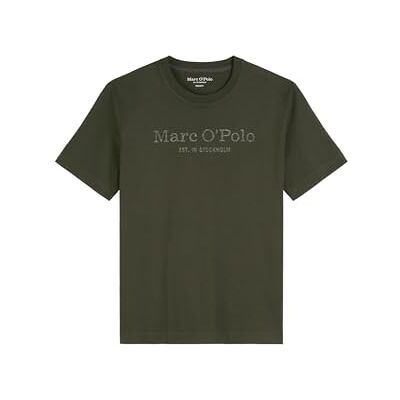Marc O' Polo Herren T-Shirt aus Bio-Baumwolle Regular Fit, Grün (Neverland Iron), XS Marc O' Polo Herren T-Shirt aus Bio-Baumwolle Regular Fit, Grün (Neverland Iron), XS