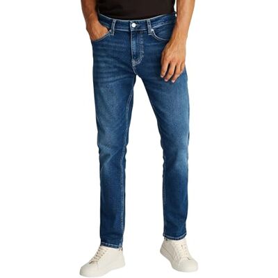 Tommy Jeans Herren Jeans Hose Austin Slim Tapered Fit, Blau (Denim Dark), 32W/28L Tommy Jeans Herren Jeans Hose Austin Slim Tapered Fit, Blau (Denim Dark), 32W/28L