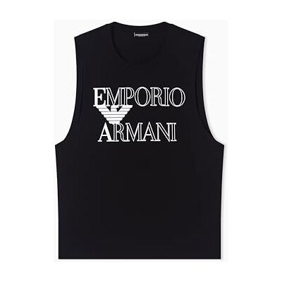 Giorgio Armani Crew Neck Tanktop, Schwarz, S für Herren Giorgio Armani Crew Neck Tanktop, Schwarz, S für Herren