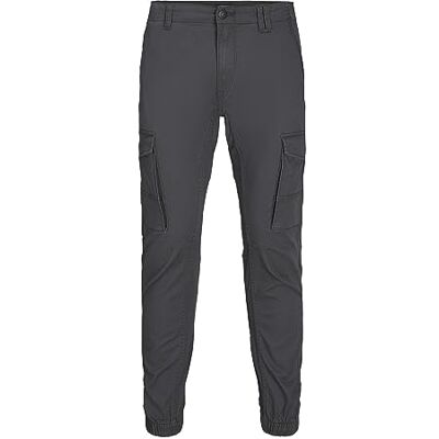 JACK & JONES Hose Cargo Jogger Pants Paul Flake AKM 542 Twill Gummibund, Grau (Asphalt) ,30W / 30L JACK & JONES Hose Cargo Jogger Pants Paul Flake AKM 542 Twill Gummibund, Grau (Asphalt) ,30W / 30L