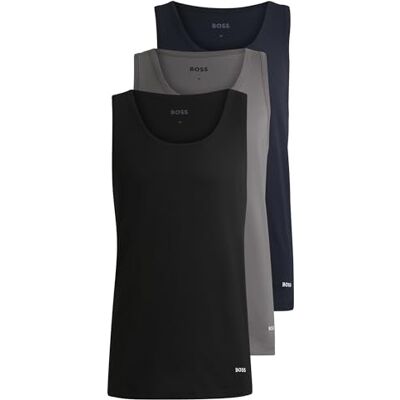 Boss Herren Tank Top 3p Classic Vest, Open Miscellaneous985, S EU Boss Herren Tank Top 3p Classic Vest, Open Miscellaneous985, S EU
