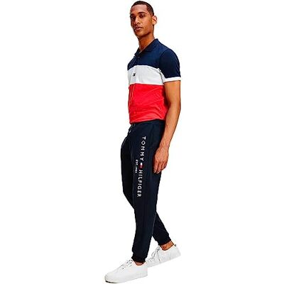 Tommy Hilfiger Herren Jogginghose Sweatpants Regular Fit, Blau (Desert Sky), M Tommy Hilfiger Herren Jogginghose Sweatpants Regular Fit, Blau (Desert Sky), M