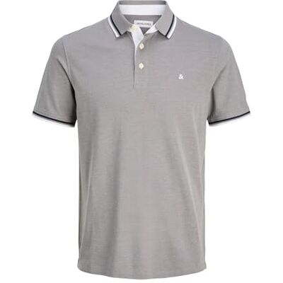 JACK & JONES Jjepaulos Polo Ss Noos Pls Plus Size, Ultimate Grey ,3XL JACK & JONES Jjepaulos Polo Ss Noos Pls Plus Size, Ultimate Grey ,3XL