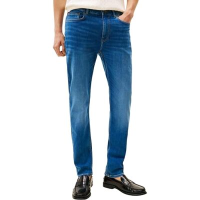 Tommy Hilfiger Herren Jeans Hose Slim Bleecker Mid Rise, Blau (Camino Indigo), 36W/40L Tommy Hilfiger Herren Jeans Hose Slim Bleecker Mid Rise, Blau (Camino Indigo), 36W/40L