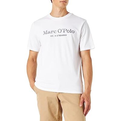 Marc O' Polo Marc OߴPolo Herren T-Shirt aus Bio-Baumwolle mit Rundhalsausschnitt, Weiß (White), XXL Marc O' Polo Marc OߴPolo Herren T-Shirt aus Bio-Baumwolle mit Rundhalsausschnitt, Weiß (White), XXL