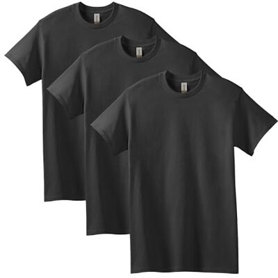 Gildan Herren-T-Shirt aus Schwerer Baumwolle, Stil G5000, T-Shirt im Multipack, Schwarz (3er-Pack), 3X-Large US Gildan Herren-T-Shirt aus Schwerer Baumwolle, Stil G5000, T-Shirt im Multipack, Schwarz (3er-Pack), 3X-Large US