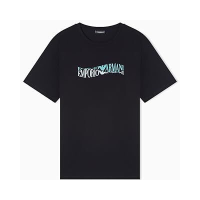 Giorgio Armani Herren Prints Rundhals T-Shirt Schwarz L Giorgio Armani Herren Prints Rundhals T-Shirt Schwarz L