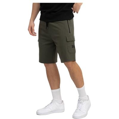 Lonsdale Herren Shorts Normale Passform TOTTON XL, Olive/Black Lonsdale Herren Shorts Normale Passform TOTTON XL, Olive/Black