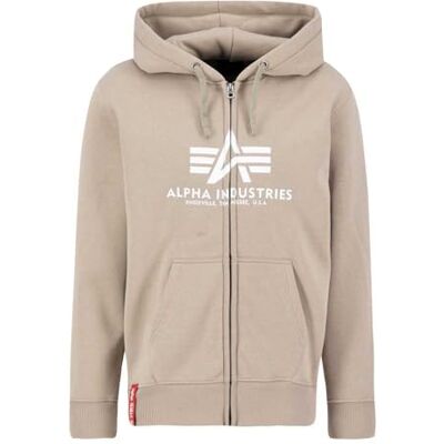 Alpha Basic Zip Hoody Kapuzensweat für Herren Vintage Sand Alpha Basic Zip Hoody Kapuzensweat für Herren Vintage Sand