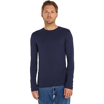 Tommy Jeans Herren Tjm Original Rib Longsleeve Tee Dm0dm04409 Langarm Strickoberteile, Blau, XL EU Tommy Jeans Herren Tjm Original Rib Longsleeve Tee Dm0dm04409 Langarm Strickoberteile, Blau, XL EU