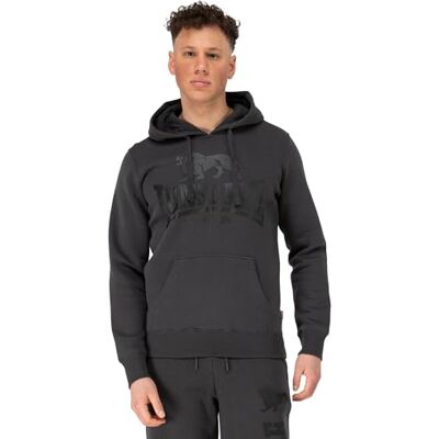 Lonsdale Herren Kapuzensweatshirt schmale Passform GO Sport 2 L, Anthracite/Black Lonsdale Herren Kapuzensweatshirt schmale Passform GO Sport 2 L, Anthracite/Black