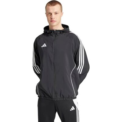 Adidas Herren Tiro24 Windbreaker Coat, black/white, 3XL Adidas Herren Tiro24 Windbreaker Coat, black/white, 3XL
