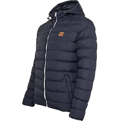 Urban Classics Herren Daunenjacke Jacke Basic Bubble Jacket TB863, Gr. Medium, Blau (Navy/White/Navy 496) Urban Classics Herren Daunenjacke Jacke Basic Bubble Jacket TB863, Gr. Medium, Blau (Navy/White/Navy 496)