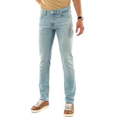 Tommy Jeans Herren Jeans Hose Scanton Slim Fit, Blau (Denim Light), 28W/36L Tommy Jeans Herren Jeans Hose Scanton Slim Fit, Blau (Denim Light), 28W/36L