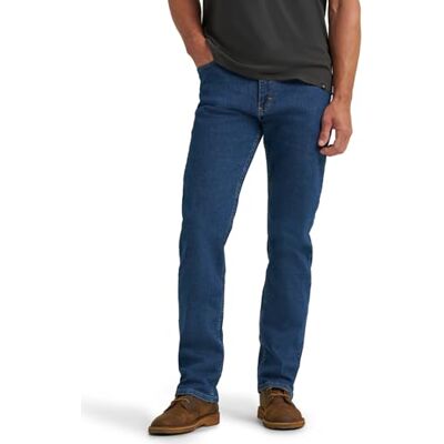 Wrangler Authentics Herren Regular Fit Comfort Flex Waist Jeans, Dark Stonewash, 46W / 32L Wrangler Authentics Herren Regular Fit Comfort Flex Waist Jeans, Dark Stonewash, 46W / 32L