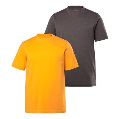 JP 1880 Herren L-8XL bis 8XL, T-Shirt im Doppelpack, Basic-Shirt aus Reiner Jerseyqualität, Rundhals, Bequeme Passform Mango 5XL 702637645-5XL JP 1880 Herren L-8XL bis 8XL, T-Shirt im Doppelpack, Basic-Shirt aus Reiner Jerseyqualität, Rundhals, Bequeme Passform Mango 5XL 702637645-5XL