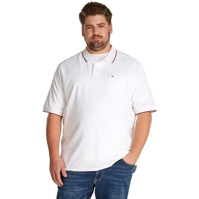 Tommy Hilfiger Herren Poloshirt Kurzarm Pocket Classic Fit aus Baumwolle, Weiß (White), 3XL Tommy Hilfiger Herren Poloshirt Kurzarm Pocket Classic Fit aus Baumwolle, Weiß (White), 3XL