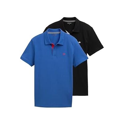 TOM TAILOR Doppelpack Poloshirt Basic mit Logo Print TOM TAILOR Doppelpack Poloshirt Basic mit Logo Print