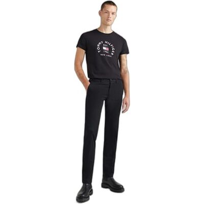 Tommy Hilfiger Herren Hose Bleecker Chino 1985 Pima Cotton Chino, Schwarz (Black), 29W / 34L Tommy Hilfiger Herren Hose Bleecker Chino 1985 Pima Cotton Chino, Schwarz (Black), 29W / 34L