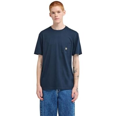 Element Icon Label Pocket T-Shirt Männer S Blau Element Icon Label Pocket T-Shirt Männer S Blau