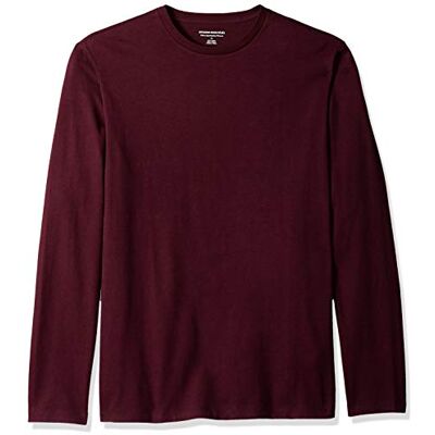 Amazon Essentials Herren Langärmeliges T-Shirt, Schmale Passform, Burgunderrot, XS Amazon Essentials Herren Langärmeliges T-Shirt, Schmale Passform, Burgunderrot, XS