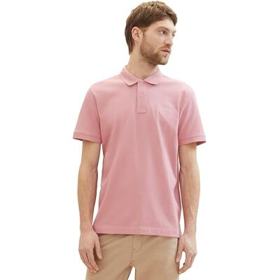 TOM TAILOR Herren Basic Piqué Poloshirt, Velvet Rose, M TOM TAILOR Herren Basic Piqué Poloshirt, Velvet Rose, M