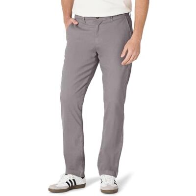 Amazon Essentials Men's Athletic-Fit Broken-in Chino Pant Pants, -Dark Grey, 34W x 32L Amazon Essentials Men's Athletic-Fit Broken-in Chino Pant Pants, -Dark Grey, 34W x 32L