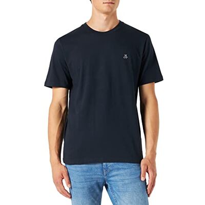 Marc O' Polo Herren T-Shirt aus Bio-Baumwolle mit Rundhalsausschnitt, Blau (Dark Navy), XS Marc O' Polo Herren T-Shirt aus Bio-Baumwolle mit Rundhalsausschnitt, Blau (Dark Navy), XS