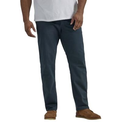 Lee Herren Big & Tall Extreme Motion Flat Front Regular Straight Pant Lssige Hose, Navy, 52W / 30L Lee Herren Big & Tall Extreme Motion Flat Front Regular Straight Pant Lssige Hose, Navy, 52W / 30L