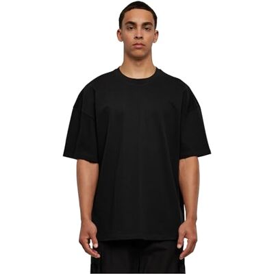 Build Your Brand Herren T-Shirt Ultra Heavy Cotton Box Tee, Basic T-Shirt für Männer, Oversized Fit, Black, 3XL Build Your Brand Herren T-Shirt Ultra Heavy Cotton Box Tee, Basic T-Shirt für Männer, Oversized Fit, Black, 3XL