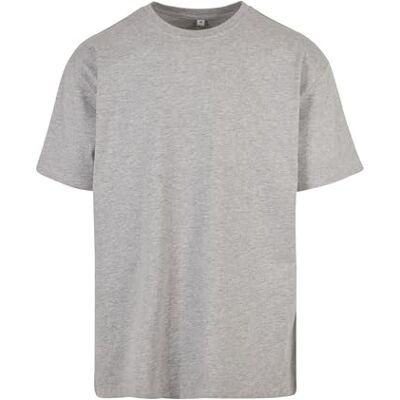 Build Your Brand Herren T-Shirt Heavy Oversize Tee, Basic T-Shirt für Männer, Oversized Fit, Baumwolle, XL, Grey Build Your Brand Herren T-Shirt Heavy Oversize Tee, Basic T-Shirt für Männer, Oversized Fit, Baumwolle, XL, Grey