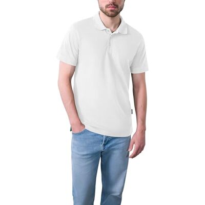 HRM Premium Polo Herren Heavy Performance, Weiß, L Basic Polohemd, 60°C waschbar, Hochwertige & nachhaltige Herren-Bekleidung, Workwear HRM Premium Polo Herren Heavy Performance, Weiß, L Basic Polohemd, 60°C waschbar, Hochwertige & nachhaltige Herren-Bekleidung, Workwear